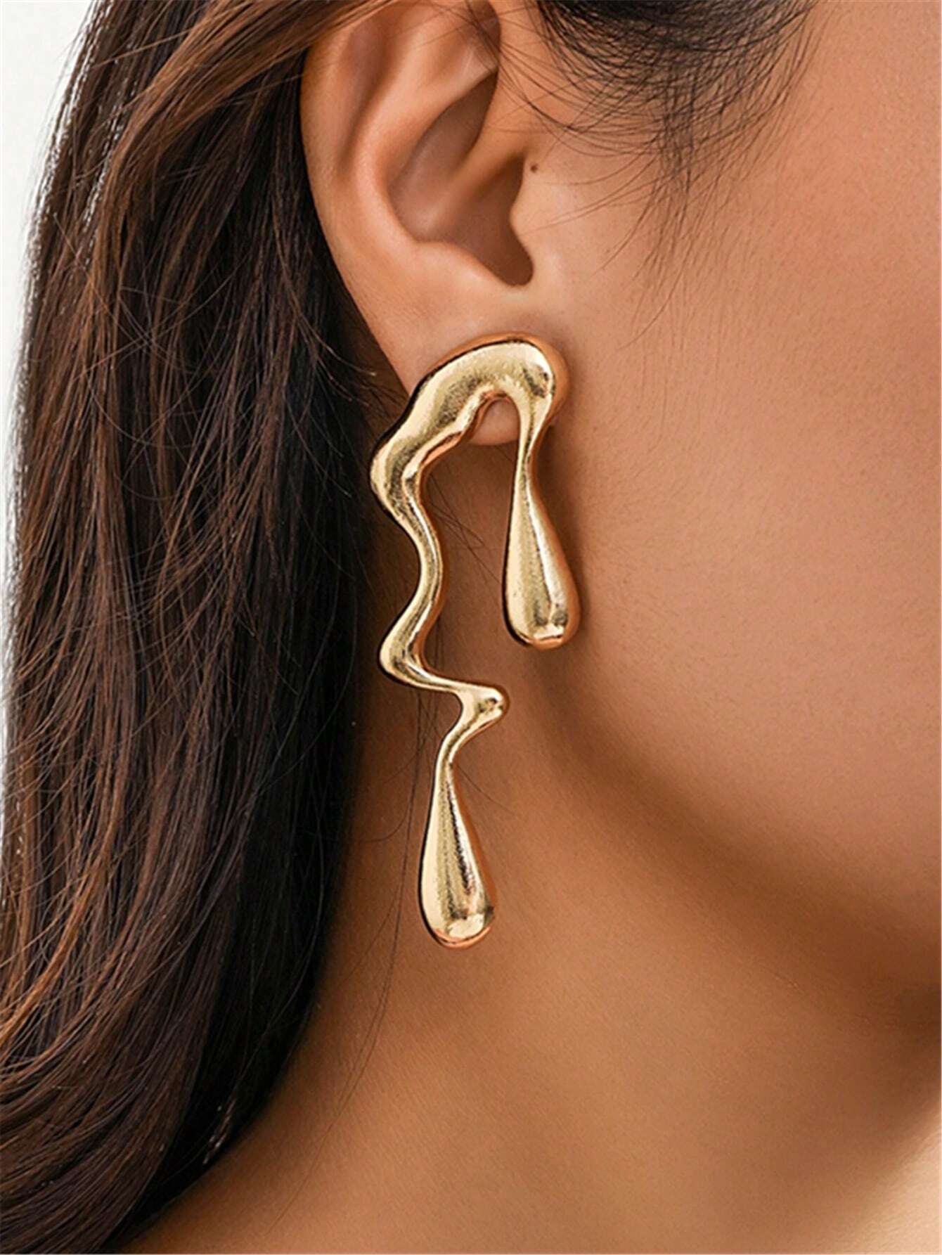 1pair European And American Exaggerated Asymmetric Asymmetrical Music Note Earrings 1pair European And American Exaggerated Asymmetric Asymmetrical Music Note Earrings