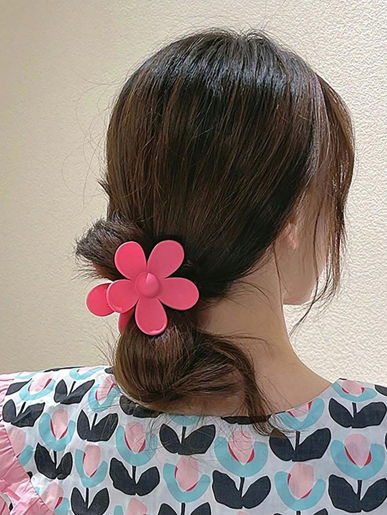 1 Pack, Flower Shape Hair Clips For Women, Fashion Floral Design Hair Accessories 1 Pack, Flower Shape Hair Clips For Women, Fashion Floral Design Hair Accessories