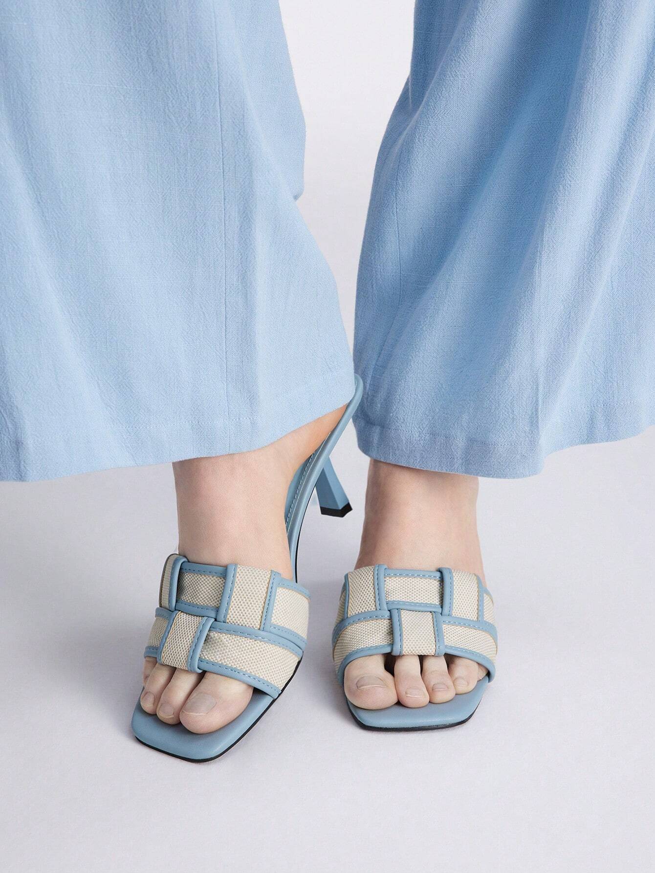 MOTF PREMIUM BRAIDED HEELED MULE SANDALS MOTF PREMIUM BRAIDED HEELED MULE SANDALS