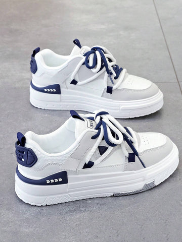 1 Pair Women's Fashionable Casual Lightweight Sneakers, Versatile Student Wear 1 Pair Women's Fashionable Casual Lightweight Sneakers, Versatile Student Wear