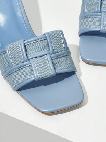 MOTF PREMIUM BRAIDED HEELED MULE SANDALS MOTF PREMIUM BRAIDED HEELED MULE SANDALS