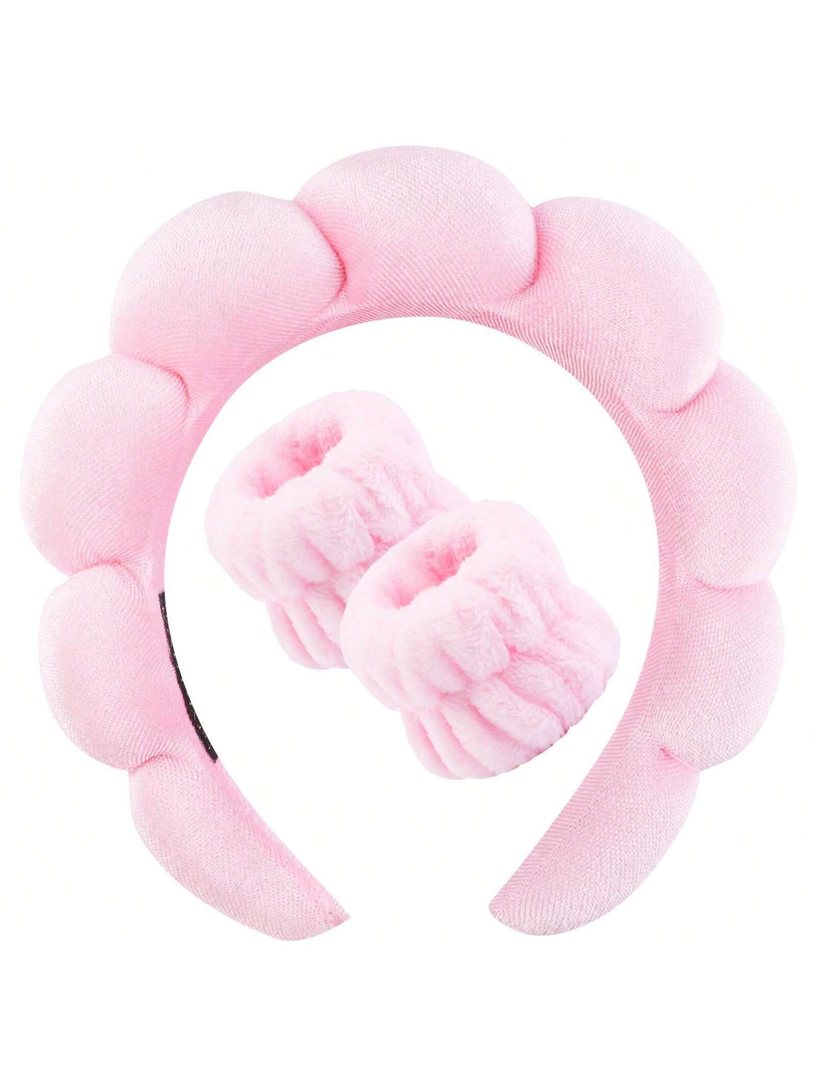 1 Face Washing Headband/2 Face Washing Wrist Straps/3 Set Of Hydrotherapy Headbands, Makeup Headbands 1 Face Washing Headband/2 Face Washing Wrist Straps/3 Set Of Hydrotherapy Headbands, Makeup Headbands