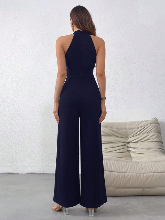 Firerie Women's Knitted Sleeveless Jumpsuit For Daily Wear