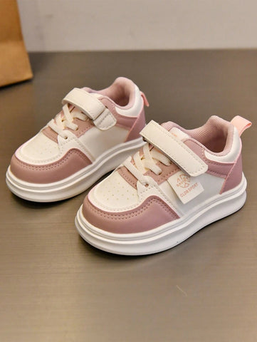 1 Pair Baby Leather Patchwork Color Hook And Loop Sneakers 1 Pair Baby Leather Patchwork Color Hook And Loop Sneakers