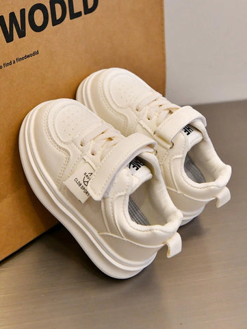 1 Pair Baby Leather Patchwork Color Hook And Loop Sneakers 1 Pair Baby Leather Patchwork Color Hook And Loop Sneakers