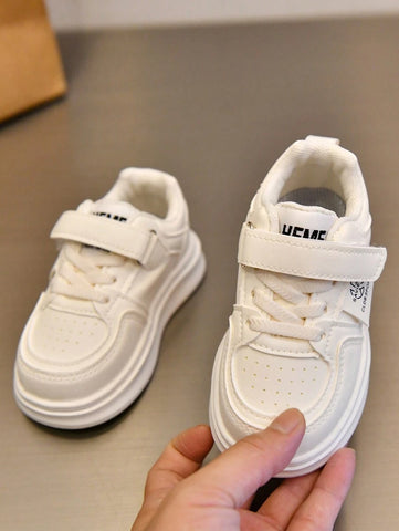 1 Pair Baby Leather Patchwork Color Hook And Loop Sneakers 1 Pair Baby Leather Patchwork Color Hook And Loop Sneakers