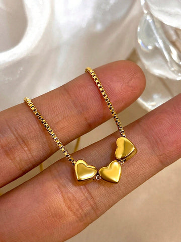 1 Pc Dainty Heart Necklace 1 Pc Dainty Heart Necklace