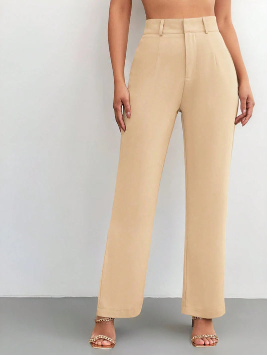 Siren Gaze Solid High Rise Tailored Pants