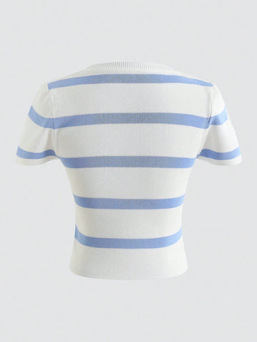 Striped Print Tee Striped Print Tee