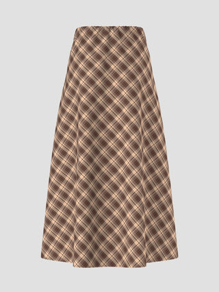 Elegant Polka Dot Print Vacation Style Skirt