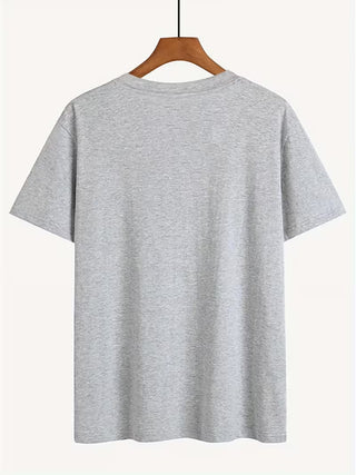 Print Crew Neck Short Sleeve Tee