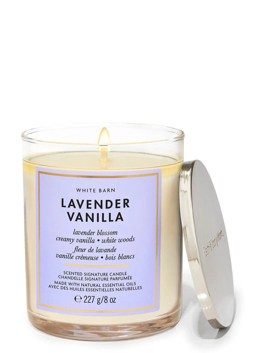 Lavender Vanilla Signature Single Wick Candle