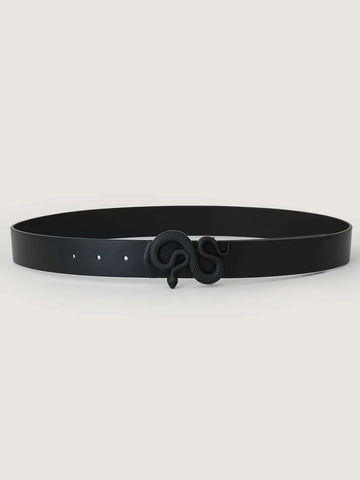 Boho 1pc Fashion Casual Black Snake Design Buckle Women Belt