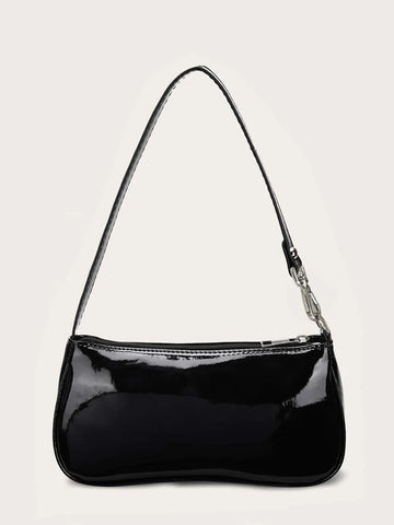 Artificial Patent Leather Bag For Teen Girls