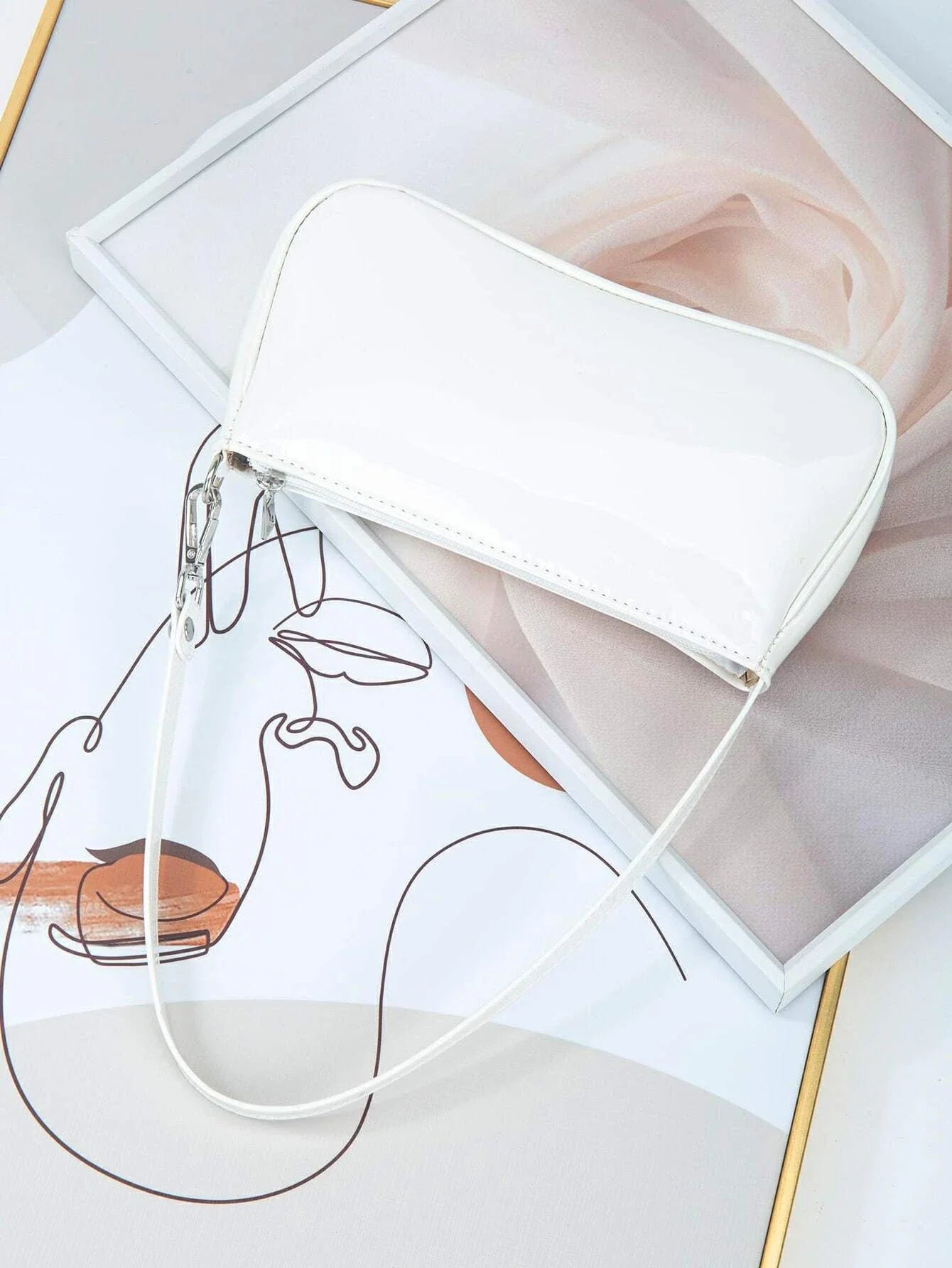 Artificial Patent Leather Bag For Teen Girls