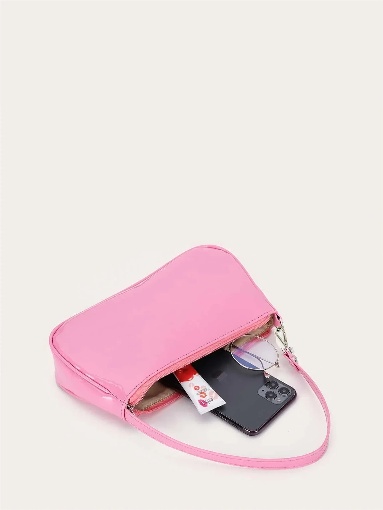 Artificial Patent Leather Bag For Teen Girls