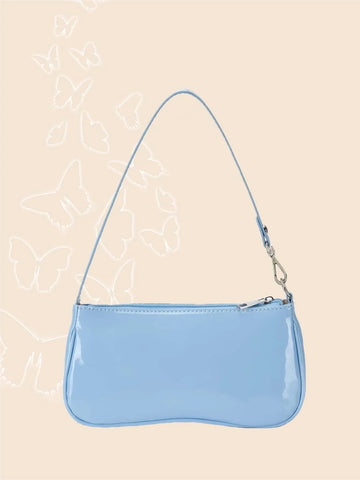 Artificial Patent Leather Bag For Teen Girls