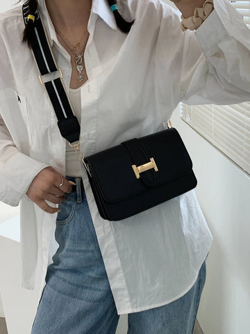 Lightweight,Business Casual Mini Flap Crossbody Bag