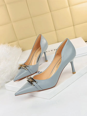 European And American Style Elegant Women's High Heels With Thin Heels