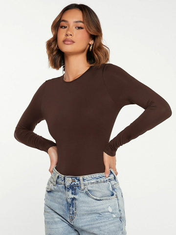 BASICS Solid Slim Fit Tee Bodysuit