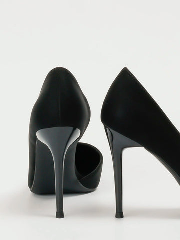 Minimalist Point Toe Stiletto Heeled Court Pumps