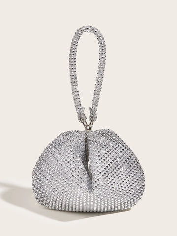 Mini Rhinestone Handbag Clutch, Elegant Party Bag