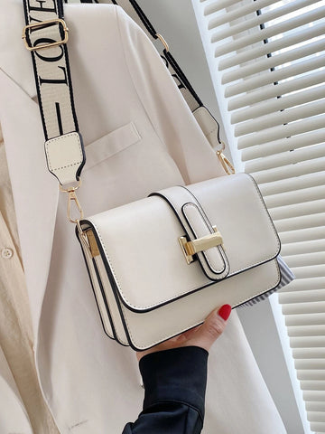 Lightweight,Business Casual Mini Flap Crossbody Bag