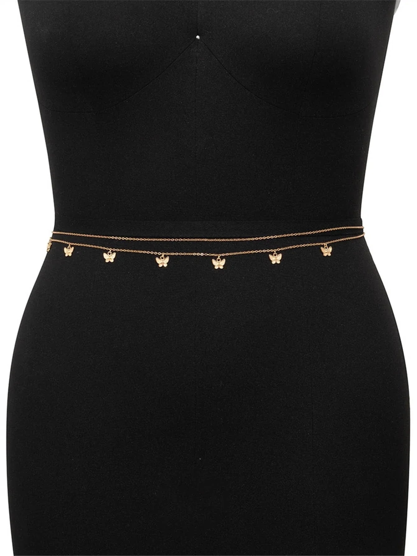 2pcs/set Butterfly Charm Waist Chain