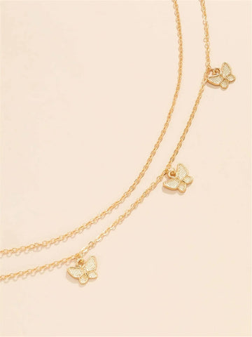 2pcs/set Butterfly Charm Waist Chain