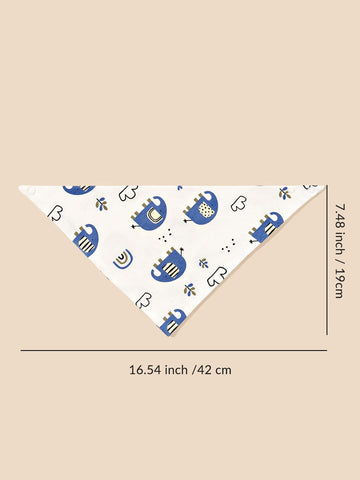 3pcs/Set Cartoon Pattern Cotton Baby Bibs For Girls & Boys