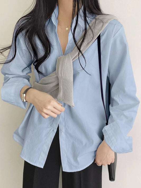 DAZY Solid Button Front Shirt
