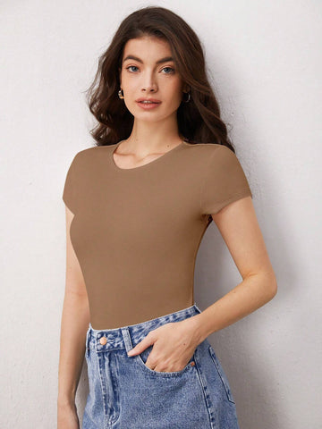 BASICS Solid Slim Fit Tee Bodysuit