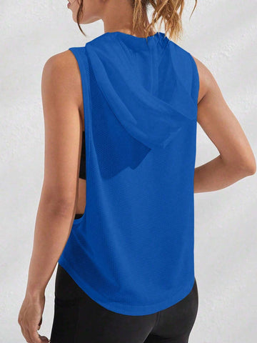 Street Sport Letter Graphic Hooded Sports Sweatshirt