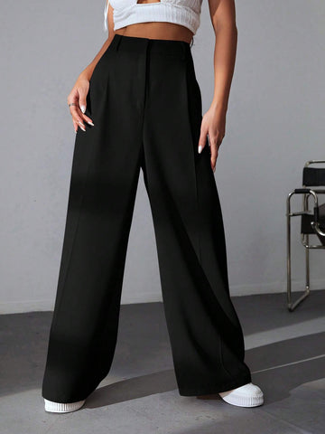 EZwear Solid Wide Comfy Leg Pants