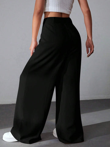 EZwear Solid Wide Comfy Leg Pants