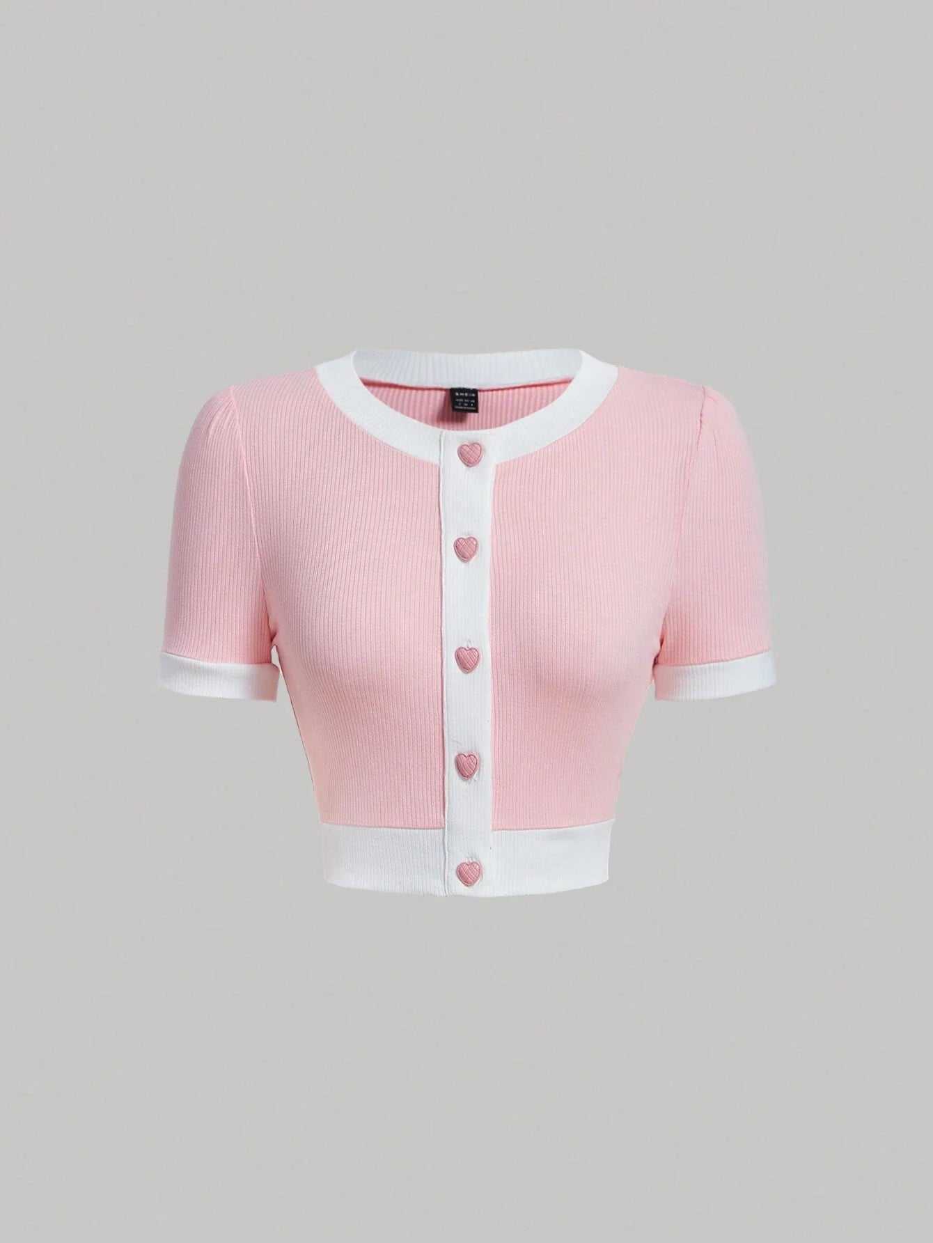 MOD Contrast Trim Button Front Tee