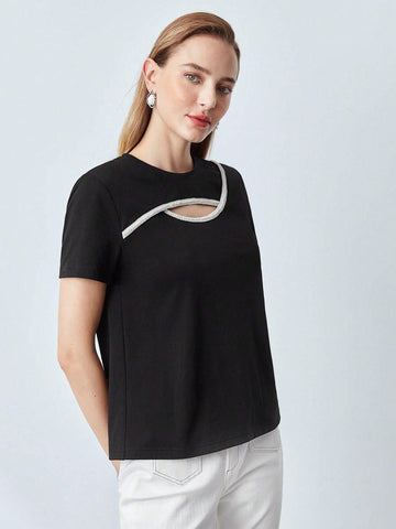 MOTF PREMIUM PEARL CUTOUT TOP