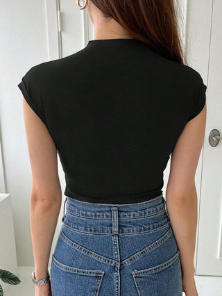 Solid Cap Sleeve Tee