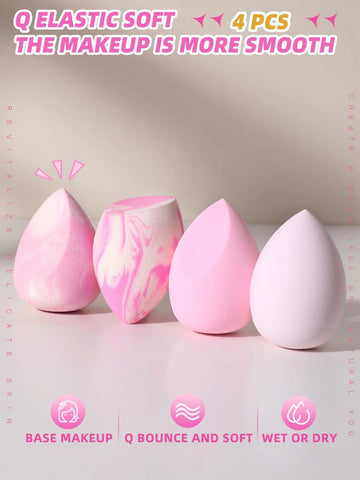 Makeup Sponge,4PCS Makeup Sponge set face sponge Beauty Sponges Egg Shaped Makeup Blender