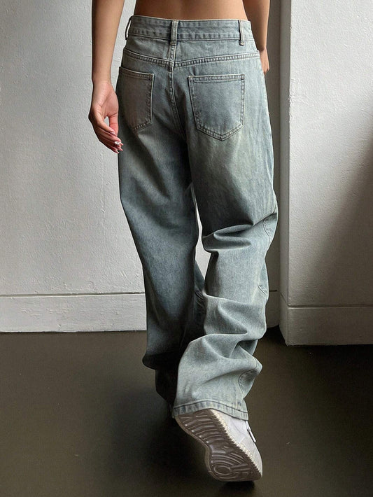 DAZY Solid Wide Leg Jeans