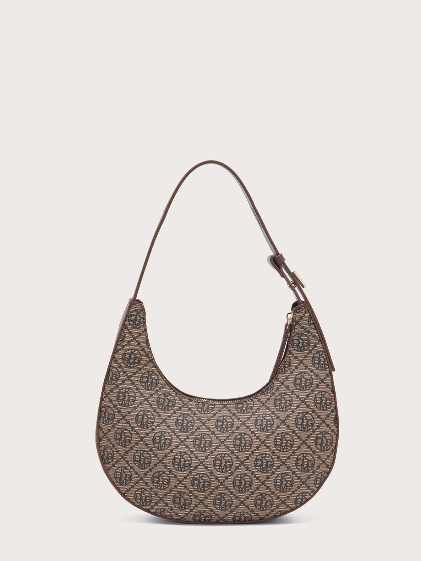 ANESSAMAY&DKMG 2pcs/Set Silk Printed Letter Pattern Combination Bag Strap Adjustable
