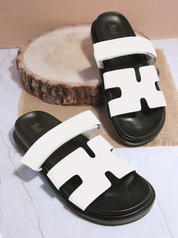 SHUZIA Open Toe Slip-On Sliders