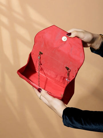 Glitter Bling,Shiny Glitter, Shiny, Luxury, Glamorous, Elegant, Exquisite 1pc Elegant & Fashionable Glitter Velvet Evening Bag