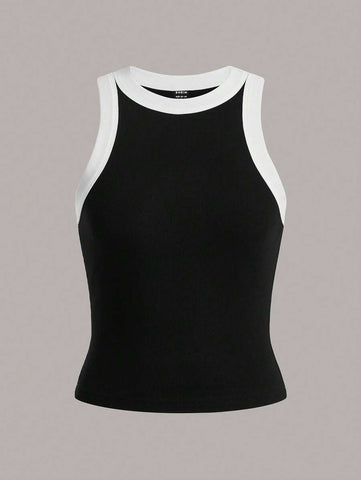 BASICS Contrast Trim Tank Top
