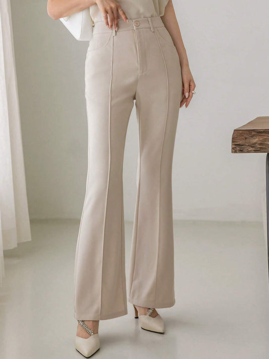 DAZY Business Casual Solid Color Women Suit Pants