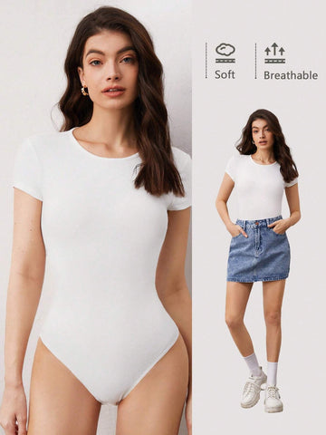 BASICS Solid Slim Fit Tee Bodysuit