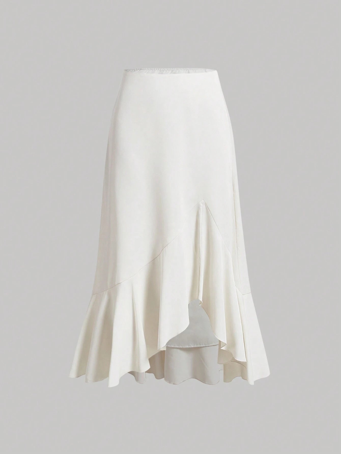 MOD High Waist Ruffle Hem Skirt