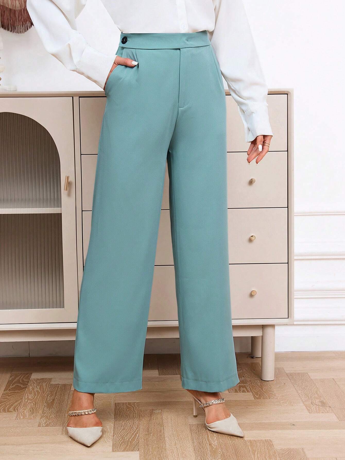 Privé Slant Pocket Wide Leg Pants