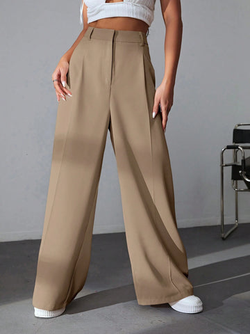 EZwear Solid Wide Comfy Leg Pants