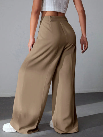 EZwear Solid Wide Comfy Leg Pants